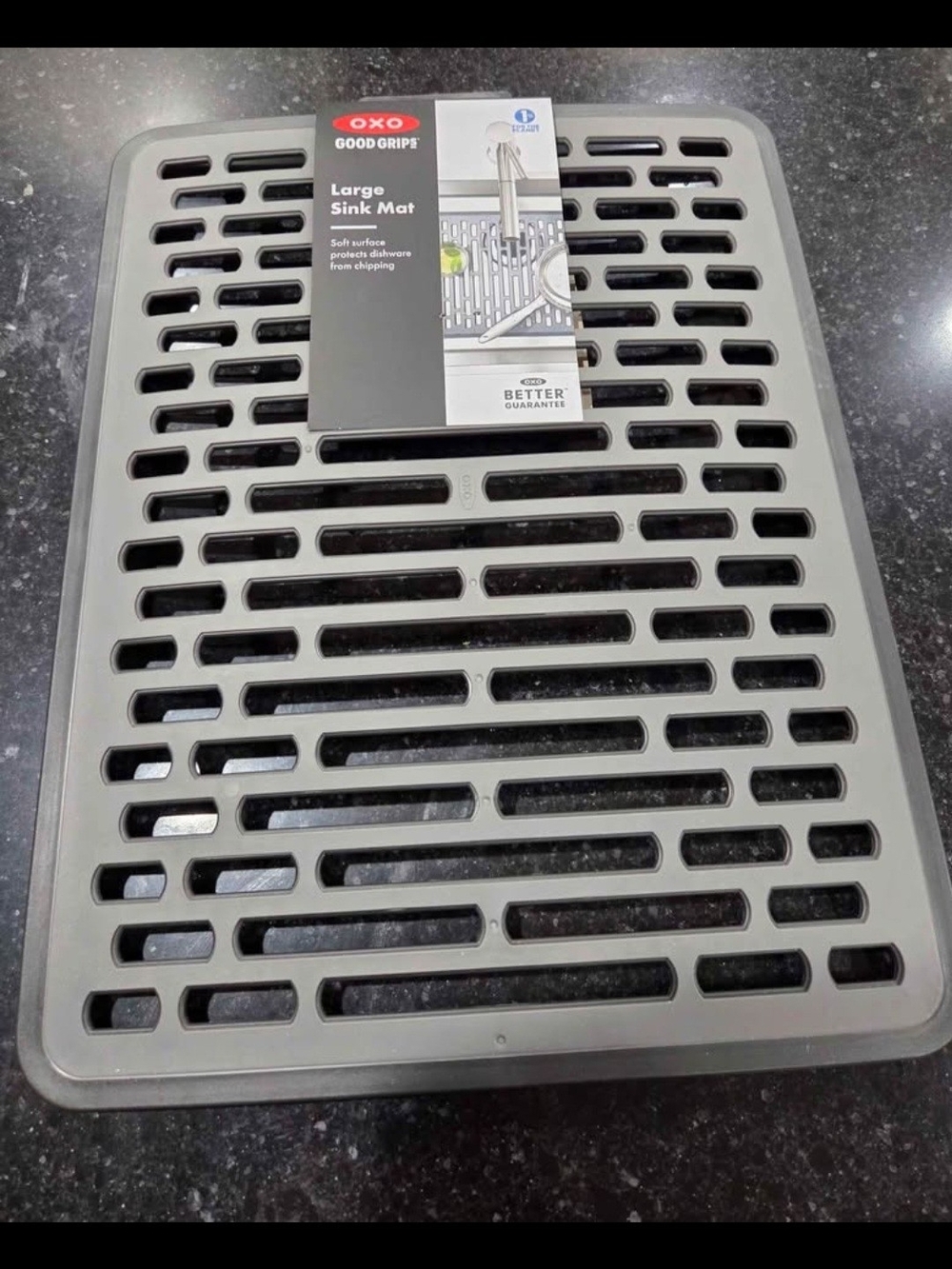 OXO Good Grips Large Sink Mat — Charcoal Gray